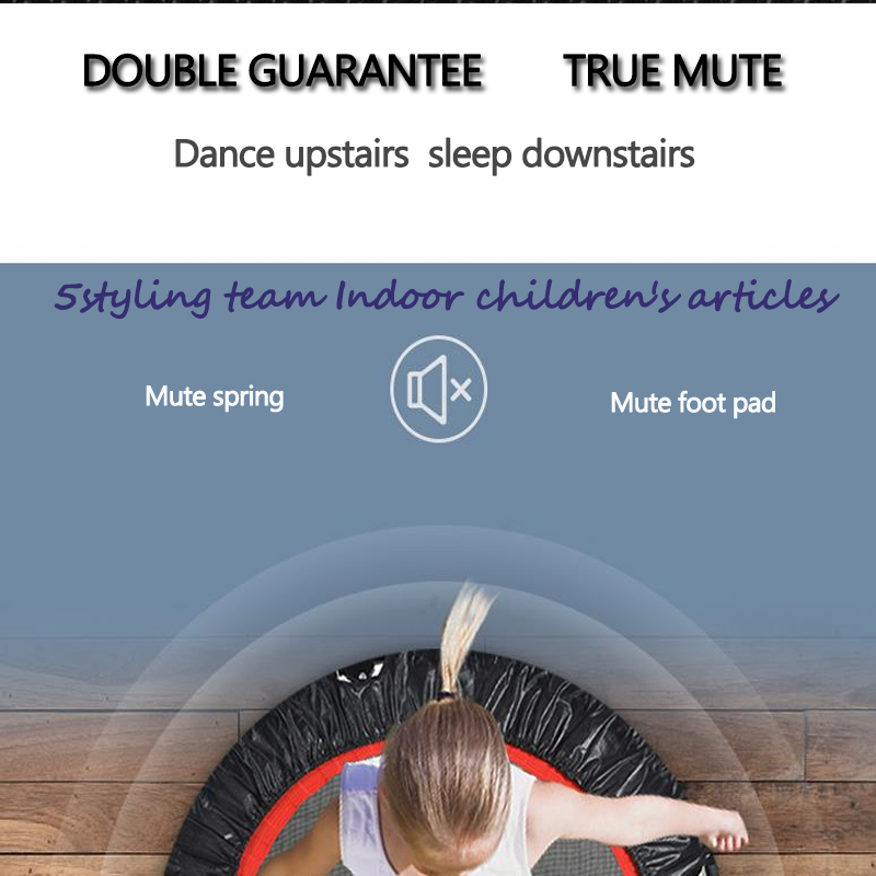 Trampoline Home Children's indoor vouwing spring trampoline volwassen gym kids