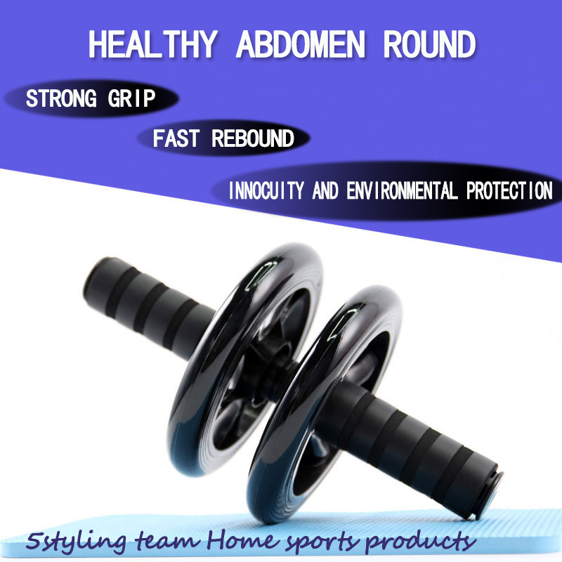 Nieuw abdominaal wiel, gezond abdominaal wiel, dubbelwiel, mute, kleine roller, indoor fitness apparatuur, manicure line oefening, slank